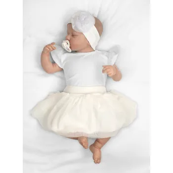 Kojenecké šaty Tutu suknička NICOL PŘÁTELÉ - BIO bavlna - smetanová, vel. 74 Velikost: 86 (12-18m)