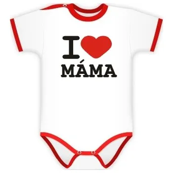 Kojenecký body Baby Dejna Body kr. rukáv I love Máma Velikost: 86 (12-18m)