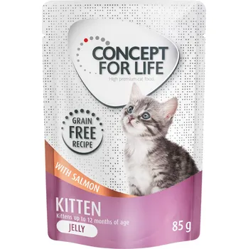 Krmivo pro kočku 48x85g Concept for Life Kitten losos bez obilovin – v želé