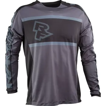 cyklistický dres Race Face Pánský dres Race Face Ruxton Jersey Rouge Long Sleeve dlouhý rukáv, černá velikost S