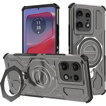 Pouzdro na mobilní telefon Kryt Motorola EDGE 50 Pro, Carbon Shield PRO, smoke