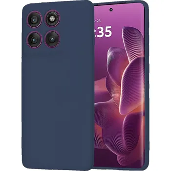 Pouzdro na mobilní telefon Kryt Motorola EDGE 60 Pro, Techsuit SoftFlex - navy blue
