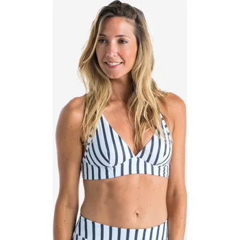 Dámské plavky OLAIAN Dámské plavky horní díl na surf Bea Marin s nastavitelnými ramínky bílo-šedé 70B BÍLÁ