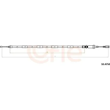 Auto-moto Lanovod parkovací brzdy COFLE 92.10.4750