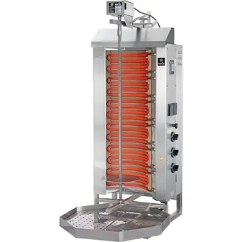 Kuchyňský gril Gyros (kebab) elektrický, 50 kg, 9 kW, 6 topných zón
