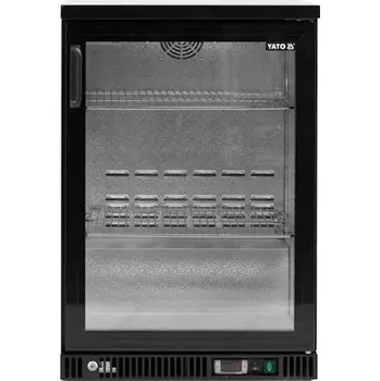 Lednice Chłodziarka do butelek, 142 l, dynamiczne chłodzenie, aluminium, zamek