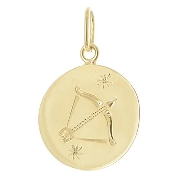 Přívěsek Stříbrný zlacený přívěšek znamení Střelec STRZ1525STRF