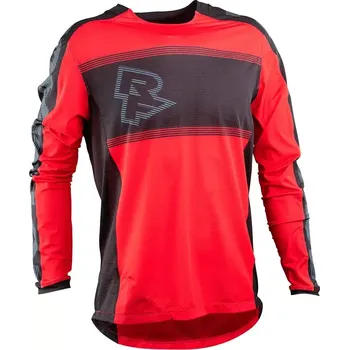cyklistický dres Race Face Pánský dres Race Face Ruxton Jersey Rouge Long Sleeve dlouhý rukáv, červená velikost XL