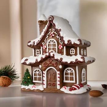 PM Euro Trading Dekorace Perníková chaloupka, 17 cm