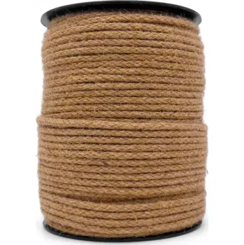 Lany Jutové lano stáčené přírodní10 mm 622