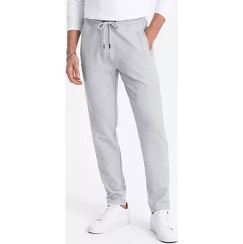 Pánské oblečení Pánské kalhoty OMBRE OM-PASK-0166 GREY MELANGE XXL