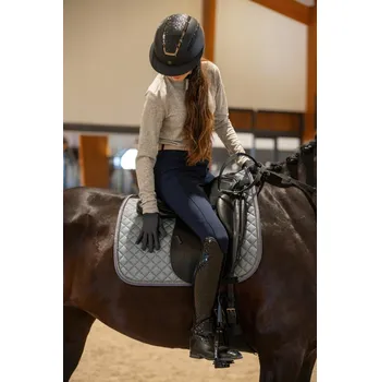 Jezdecké rukavice Equipage Rukavice reflexní Saline Equipage, pro dospělé, černé XXL