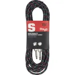 Stagg SGC6VT Black 6 m Rovný - Rovný Nástrojový kabel