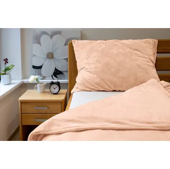 Povlečení Povlečení MIKROFLANEL UNI č.27 šampáň 200x220 1x 70x90 2x