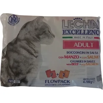 Krmivo pro kočku Monge 4x100g Excellence Flow Adult Beef/Salmon cat