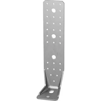 Tesařské kování GH úhelníková spojka dlouhý otvor KR/285x90x65x3,0mm- ocel žárový pozink