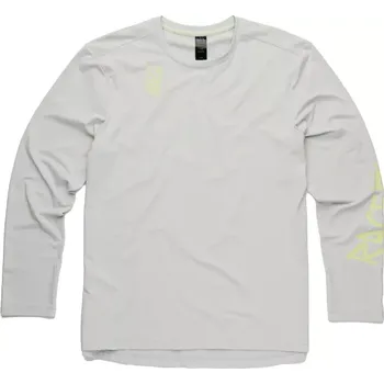 cyklistický dres Race Face Pánský dres Race Face Commit Long Sleeve Tech Top Concrete velikost S