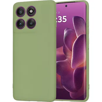 Pouzdro na mobilní telefon Kryt Motorola EDGE 60 Pro, Techsuit SoftFlex - matcha