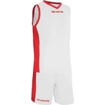 Pánské tričko GIVOVA Givova Kit Power Interlock pánské tílko L BÍLÁ|ČERVENÁ