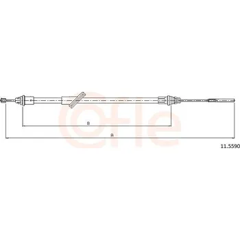 Lanko parkovací brzdy Lanovod parkovací brzdy COFLE 92.11.5590