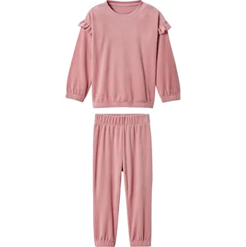 Dívčí oblečení lupilu® Dívčí velurová souprava, 2dílná (světle růžová, 98/104)