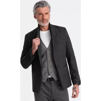 Pánské sako OMBRE OM-BLZB-0113 GRAPHITE M