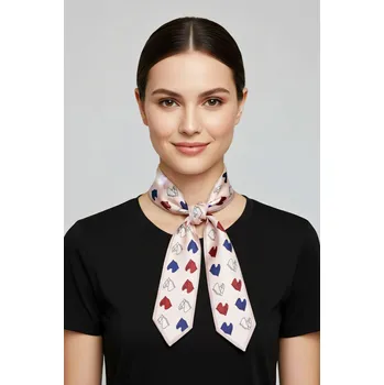 Šátek Aradesa Hedvábný šátek Noir-04