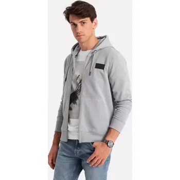 Pánské oblečení Pánská mikina OMBRE OM-SSZP-0140 GREY XXL