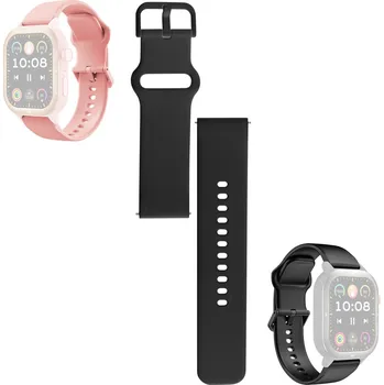 Příslušenství k chytrým hodinkám inSPORTline Náhradní řemínek pro chytré hodinky Gradana a Melagra, černá