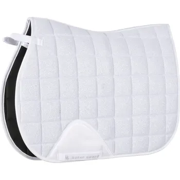 Horseguard Dečka podsedlová Mesh Glitter HorseGuard, všestranná, bílá PONY