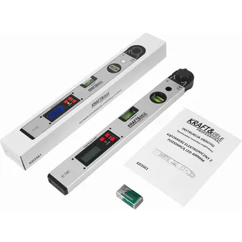 Průmyslový ventilátor Kraft-Dele ELEKTRONICKÝ ÚHLOMĚR S LCD VODOVÁHEM 400 MM KD3561