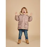 Sinsay - Puffer bunda se sherpa podšívkou a kapucí s umělou kožešinou - béžová - 4289J-02X - 4289J-02X-98