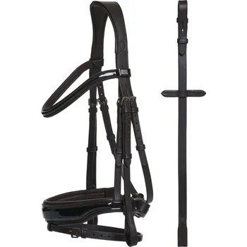 Horseguard Uzdečka Cryll 24.1 HorseGuard, se švédským nánosníkem, hnědá PONY