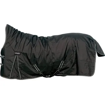Deka pro koně Catago Deka výběhová Justin 2,0 CATAGO, s vyšším krkem, 300 g, černá Délka zad: 125 cm