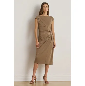 Dámské šaty Šaty Lauren Ralph Lauren 200980221 hnědá 84X, vel. 34