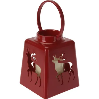Vánoční dekorace Home Styling Collection Vánoční lucerna s LED svíčkou, 14 cm