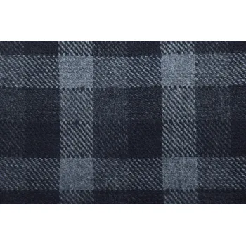 Vlněná kabátová látka v šedé barvě se vzorem kostky NS2005