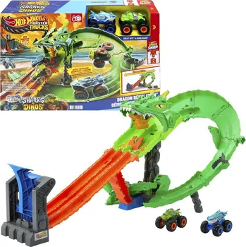 autodráha Hot Wheels Monster Trucks Dráha dračí zkáza