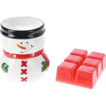 Keramický dřez Home Styling Collection Aromalampa z keramiky s vonnými vosky, 8 cm, bílá