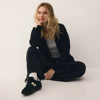 Dámské kalhoty Reserved - Velurové kalhoty - černý - 655GA-99X - 655GA-99X-S