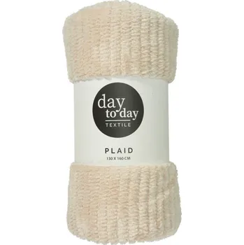 deka Home Styling Collection Flanelová deka 160 x 130 cm, béžová