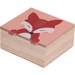 Home Styling Collection Dětská šperkovnice Zvířátko s tlapkami, 15 x 15 x 7 cm, liška