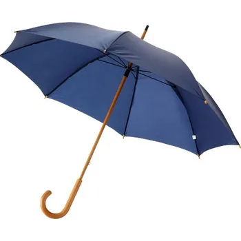23" klasický deštník Jova s dřevěnou tyčí a rukojetí - Námořnická modrá