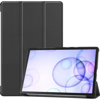 Pouzdro na tablet Polohovatelné PU kožené pouzdro na tablet Samsung Galaxy Tab S6 T860/T865 - černé