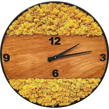 Hodiny Mechdekor Mechové hodiny průměr 35cm - sobí mech