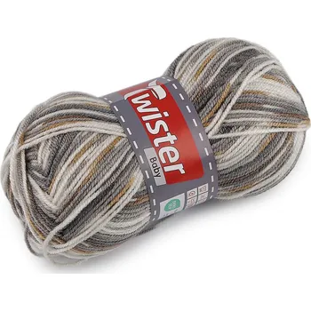 Příze Pletací příze Baby 50 g - 9 (097) šedá