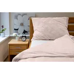 Povlečení MIKROFLANEL UNI č.57 bílá káva 140x200 / 70x90