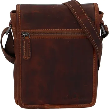 Praktická pánská kožená crossbody taška Jimmy Joell, hnědá