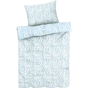 LIVARNO home Ložní povlečení z mikrovláknitého saténu, 140 x 200 cm, 70 x 90 cm (modrá)