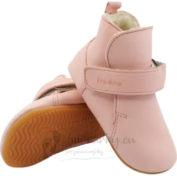 Dívčí zimní obuv Dětské zimní barefoot capáčky FRODDO G1160001-8K Pink - vel. 22